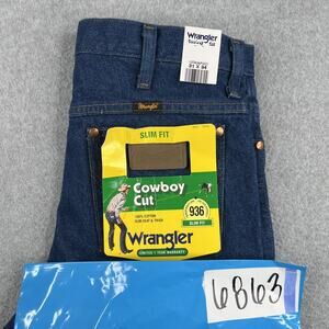 Wrangler Cowboy Cut Denim Jeans Slim Fit Mens 31x34 New NWT